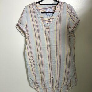 Casa Cabana Linen Blend Top/coverup